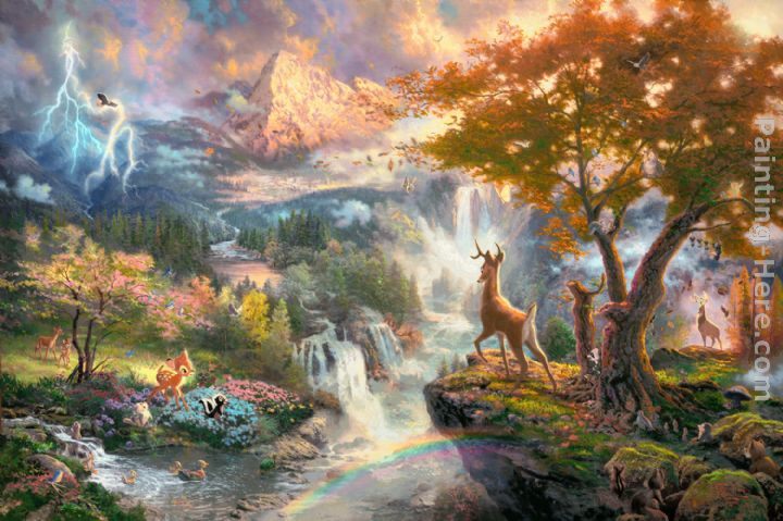 Thomas Kinkade Bambi's First Year